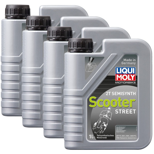 Set 4 Buc Ulei Motor Liqui Moly Motorbike 2T Semisynth Scooter Street 1L 1621